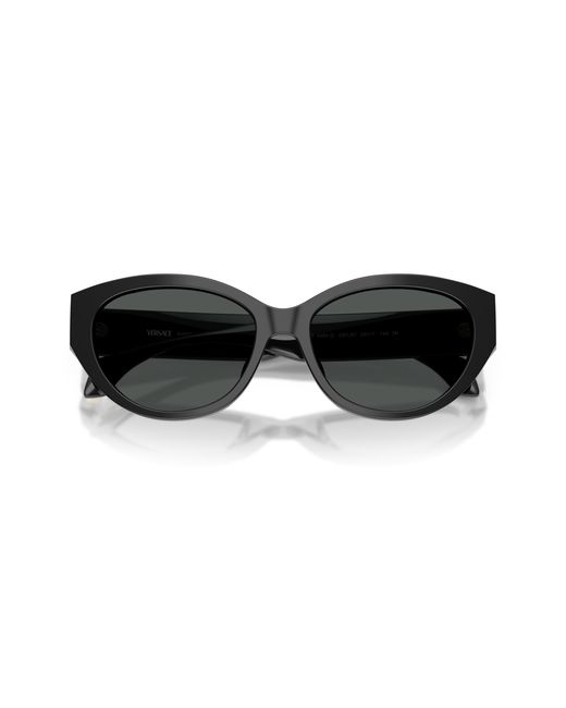 Versace Black Ve4495D Gb1/87 Sunglasses Acetate Round Normal
