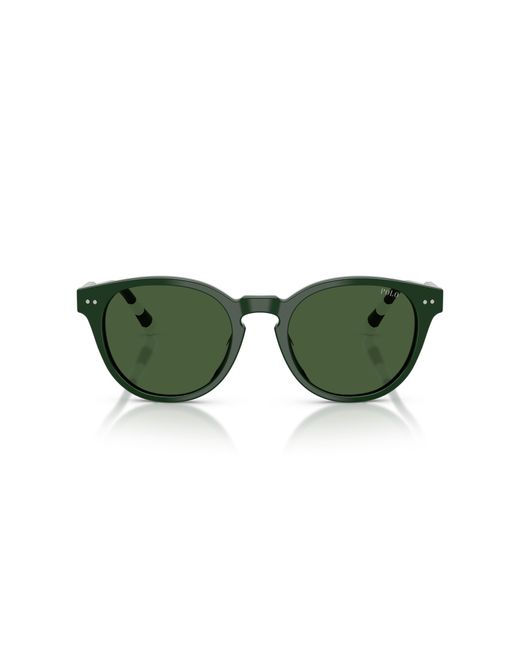 Polo Ralph Lauren Green Ph4241U 631671 Sunglasses Acetate Round Normal for men