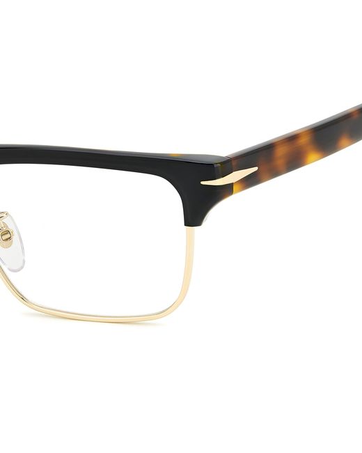David Beckham Black Db 7112 Xwy Optical Frames Metal Squared for men