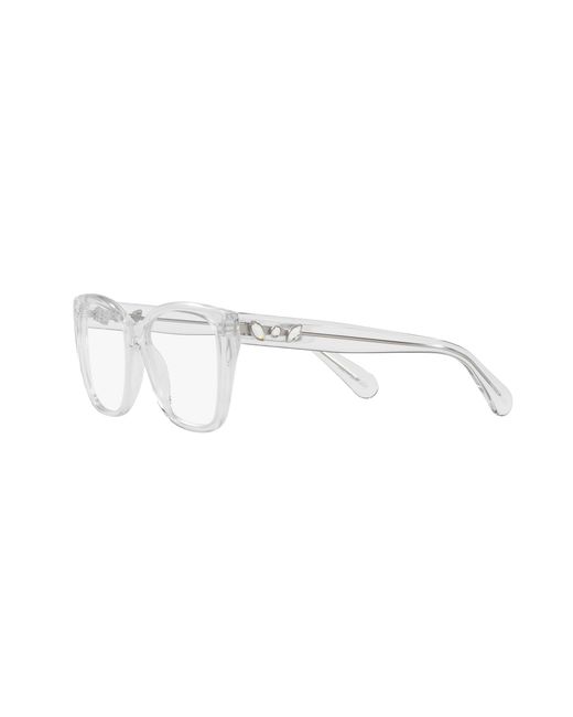 Swarovski Black Sk2008 1027 Optical Frames Acetate Geometric Normal