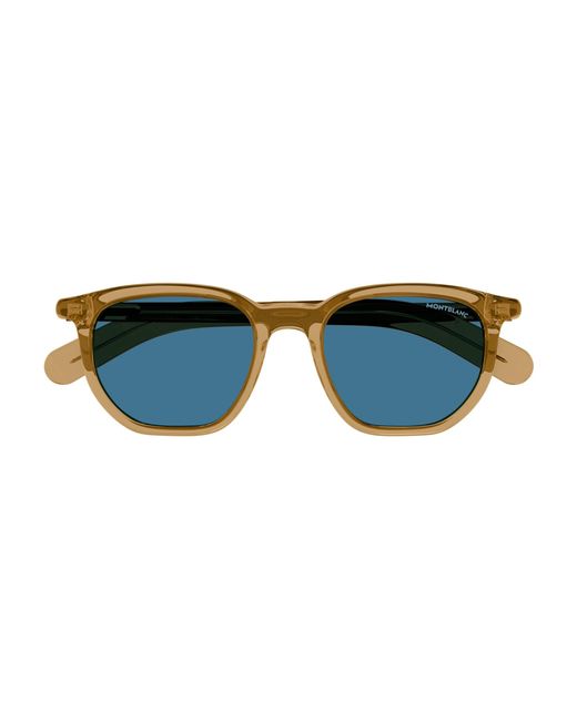 Montblanc Black Mb0352S 005 Sunglasses Squared for men