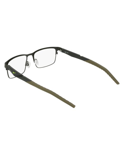 Nike Black 8154 302 Optical Frames Metal Squared Normal for men