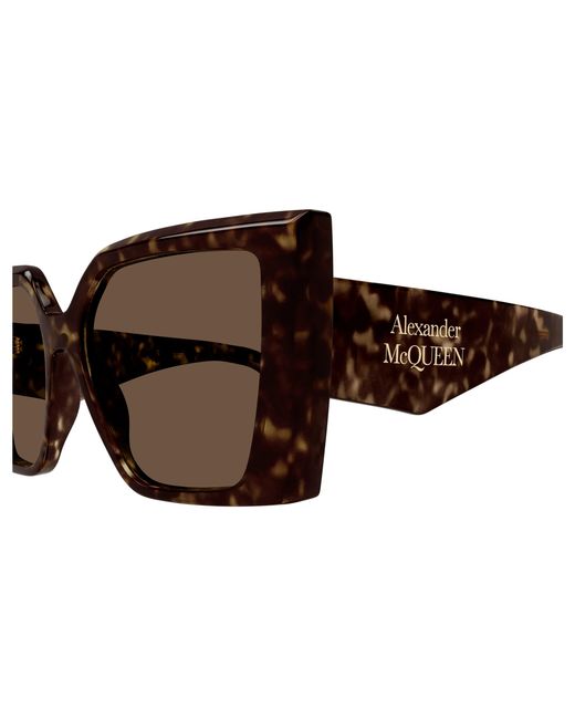 McQueen Black Am0467S 002 Sunglasses Acetate Squared