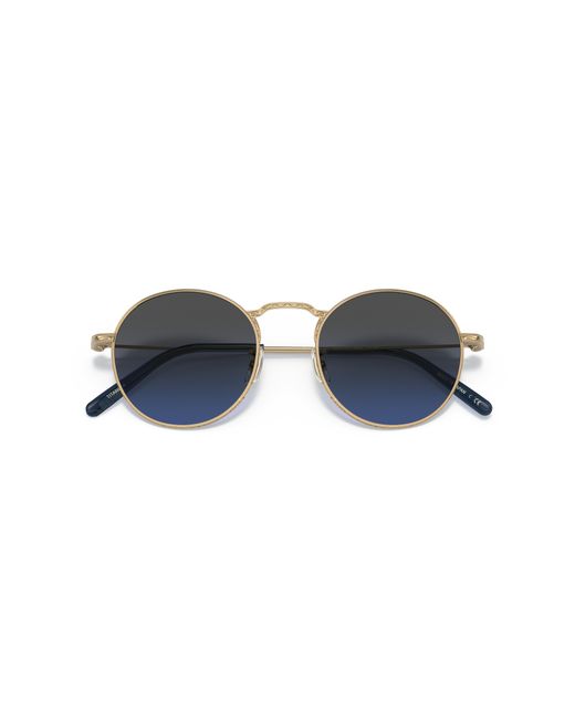 Oliver Peoples Black Ov1282St Weslie Sun 5292P4 Sunglasses Titanium Round Polarized for men