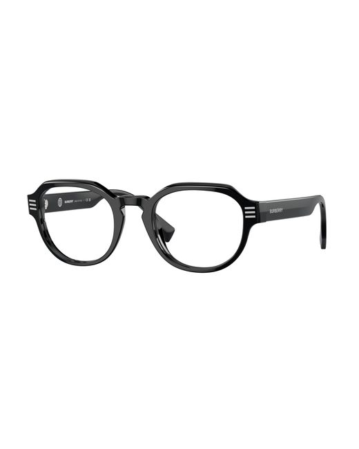 Burberry Black Be2386 3001 Optical Frames Acetate Transparent Round Normal for men