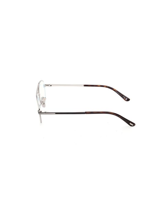 Tom Ford Black Ft6128-B 016 Optical Frames Metal Pilot Normal for men