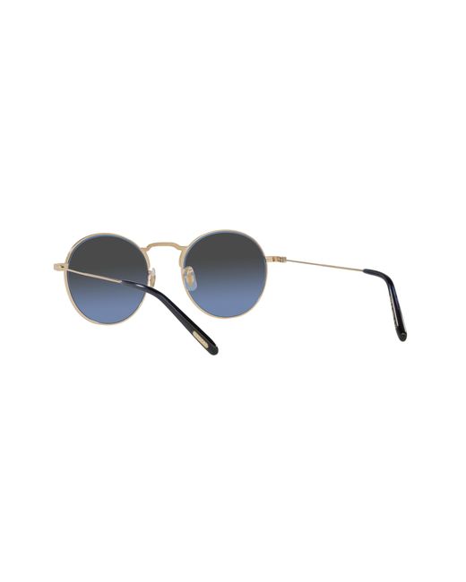 Oliver Peoples Black Ov1282St Weslie Sun 5292P4 Sunglasses Titanium Round Polarized for men