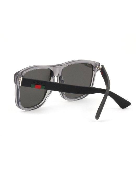 Gucci Black Gg0010S 004 Sunglasses Acetate Squared Polarized for men