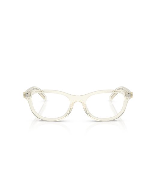 Prada Black Pr D01Vu 12X1O1 Optical Frames Acetate Transparent Round Normal