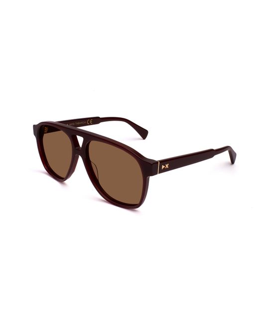 Xlab Brown Tabarca Sunglasses Acetate Pilot Polarized