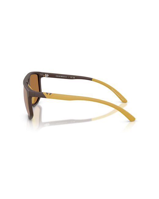 Emporio Armani Black Ea4248U 62586H Sunglasses Injected Pilot Mirrored for men