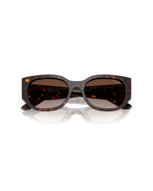 Vogue Eyewear Black Vo5641Su W65613 Sunglasses Acetate Geometric Normal Shaded
