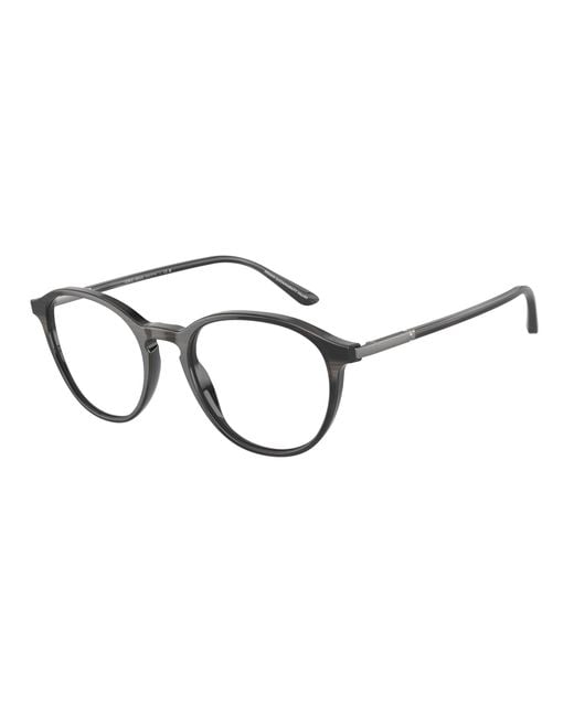 Giorgio Armani Black Ar7237 5964 Optical Frames Acetate Transparent Pantos Normal for men