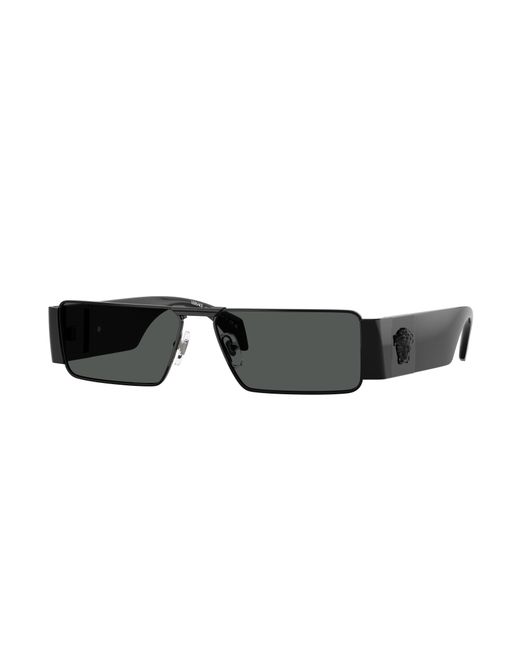 Versace Black Ve2286 100987 Sunglasses Metal Squared Normal for men