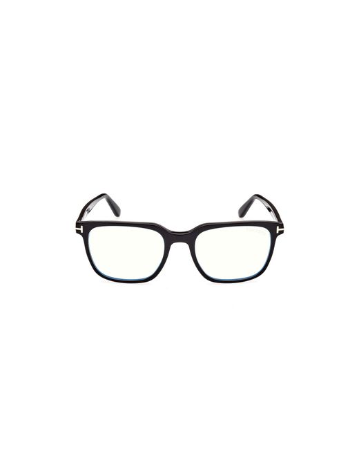 Tom Ford Black Ft5818-B 001 Optical Frames Acetate Squared Normal for men