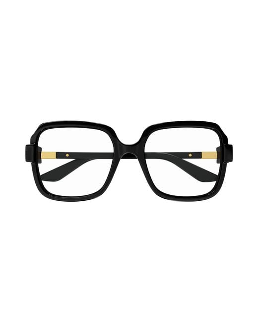 Gucci Black Gg1433O 001 Optical Frames Injected Transparent Squared
