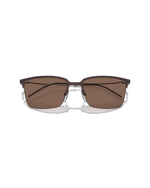 Emporio Armani Black Ea2155 338073 Sunglasses Metal Squared Normal for men