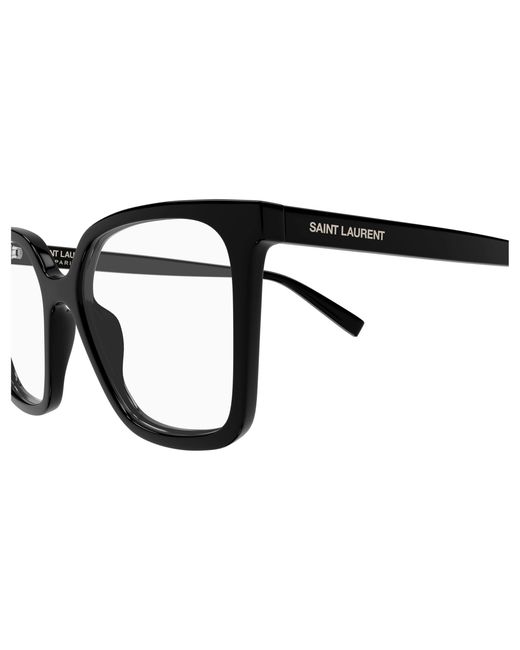 Saint Laurent Black Sl 910 001 Optical Frames Acetate Transparent Cat Eye