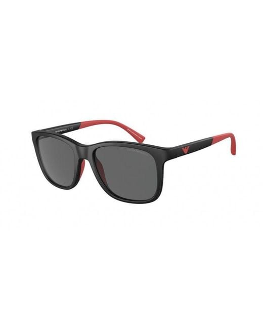 Emporio Armani Black Ea4184 500187 Sunglasses Plastic Squared Normal for men