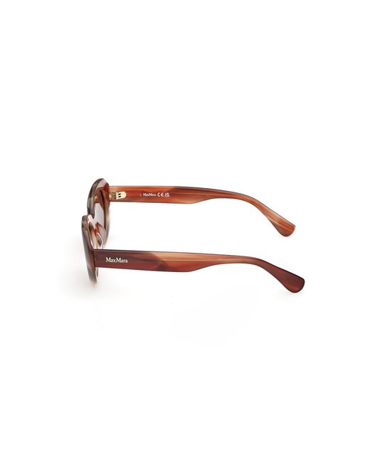 Max Mara Black Mm0196 68E Sunglasses Acetate Round Normal
