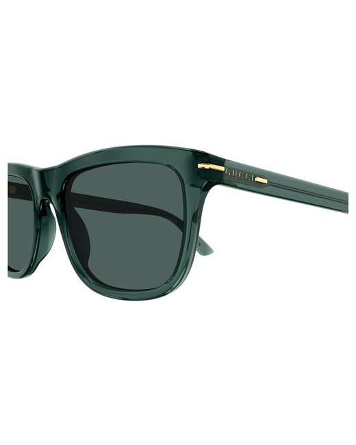 Gucci Black Gg1444S 004 Sunglasses Acetate Squared for men