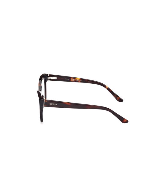 Guess Black Gu50177 052 Optical Frames Acetate Geometric Normal