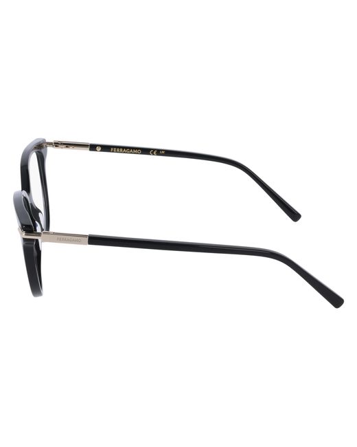 Ferragamo Black Sf3026 001 Optical Frames Acetate Butterfly Normal