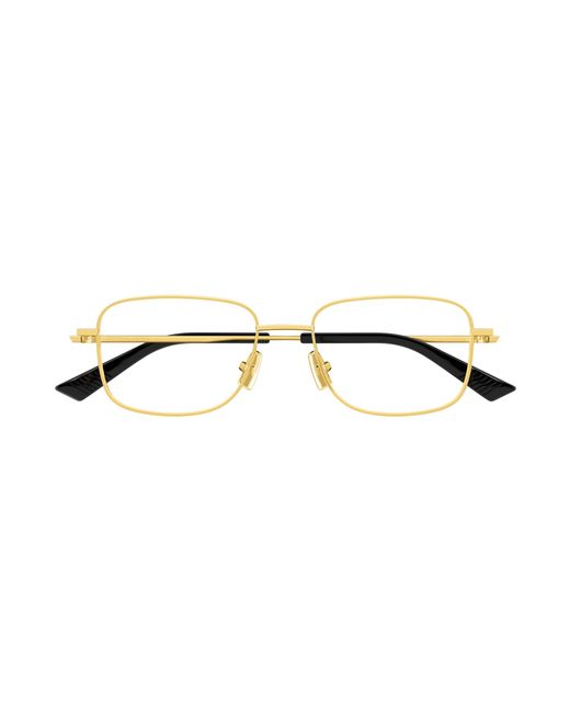 Bottega Veneta Black Bv1333O 006 Optical Frames Metal Transparent Squared for men
