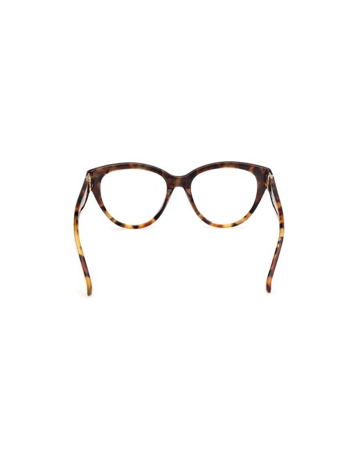 Max Mara Black Mm5230 056 Optical Frames Acetate Round Normal