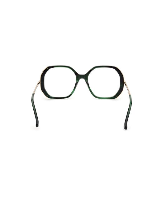 Max Mara Black Mm5138 001 Optical Frames Acetate Round Normal
