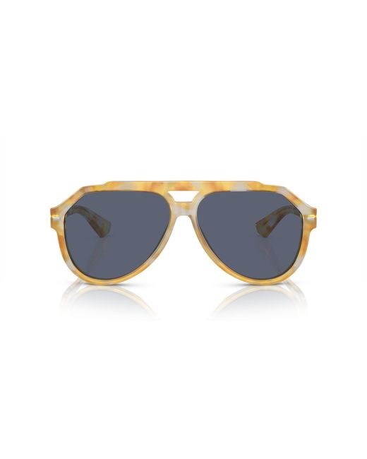 Dolce & Gabbana Black Dg4452 34222V Sunglasses Acetate Pilot Polarized for men