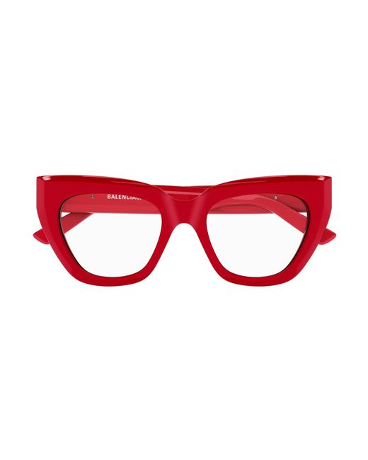 Balenciaga Red Bb0238O 003 Optical Frames Acetate Cat Eye