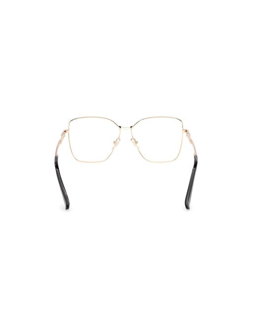 Max Mara Black Mm5187 032 Optical Frames Metal Round Normal
