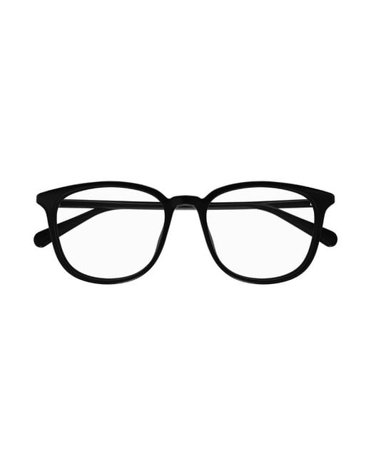 Gucci Black Gg1230Oa 002 Optical Frames Plastic Squared for men