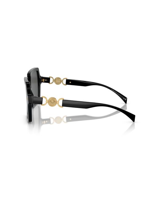 Versace Black Ve4441 Gb1/87 Sunglasses Acetate Squared Normal