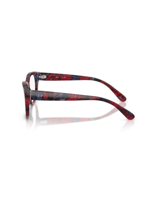 DIESEL Black Dl4001 2040 Optical Frames Acetate Transparent Squared Normal