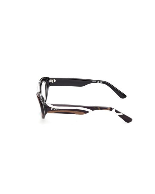 Emilio Pucci Black Ep5271 099 Optical Frames Acetate Cat Eye Normal