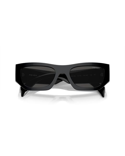 Prada Black Pr A01S 16K08Z Sunglasses Acetate Pillow Normal