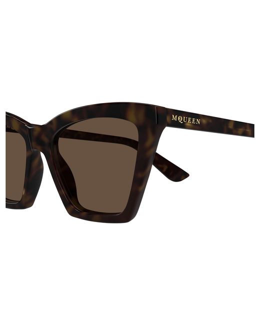 McQueen Black Am0536S 002 Sunglasses Acetate Cat Eye