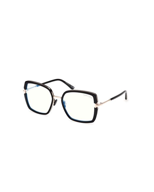 Tom Ford Black Ft5985-B 001 Optical Frames Injected Squared Normal