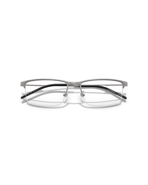 Emporio Armani Black Ea1168D 3003 Optical Frames Metal Squared Normal for men
