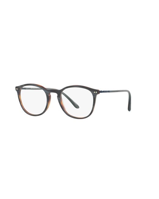 Giorgio Armani Black Ar7125 5570 Matte Horn Optical Frames Acetate Pantos Normal for men