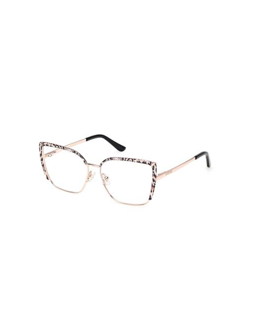 Guess Black Gu50249 028 Optical Frames Metal Squared Normal