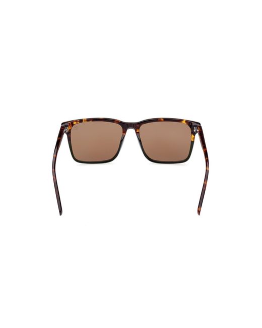 Timberland Black Tb9306 55H Sunglasses Acetate Squared Polarized for men