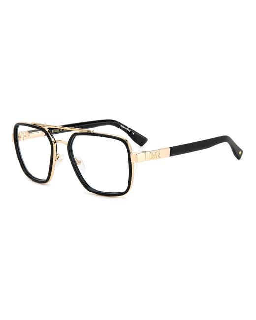DSquared² Black D2 0064 Rhl Optical Frames Acetate Squared for men