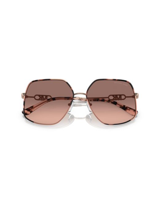 Michael Kors Black Mk1127J Empire Butterfly 110813 Sunglasses Metal Geometric Normal Shaded