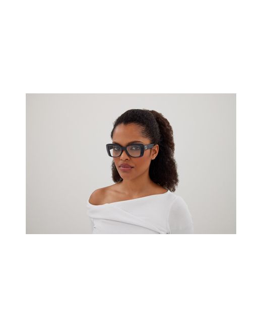 Gucci Black Gg1697O 003 Optical Frames Acetate Transparent Squared