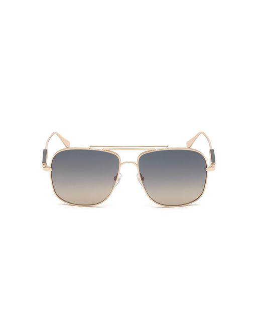 Tom Ford Black Ft0669 Jude 28B Sunglasses Metal Geometric Normal Shaded for men