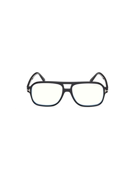 Tom Ford Black Ft6058-B 001 Optical Frames Acetate Squared Normal for men