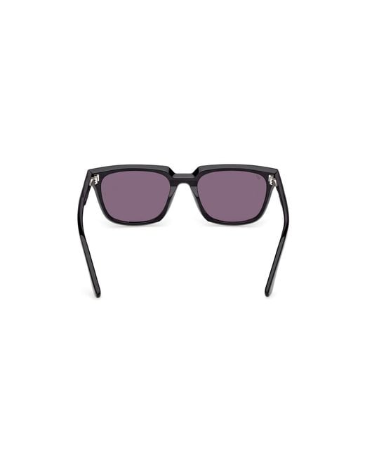 Web Black We0391 01A Sunglasses Acetate Smoke Squared Normal for men